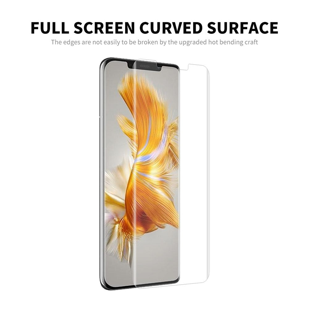 ENKAY HAT PRINCE för Huawei Mate 50 Pro 4G HD 3D-böjd skärmskydd heltäckande känslig pekskärm varmböjande PET-film