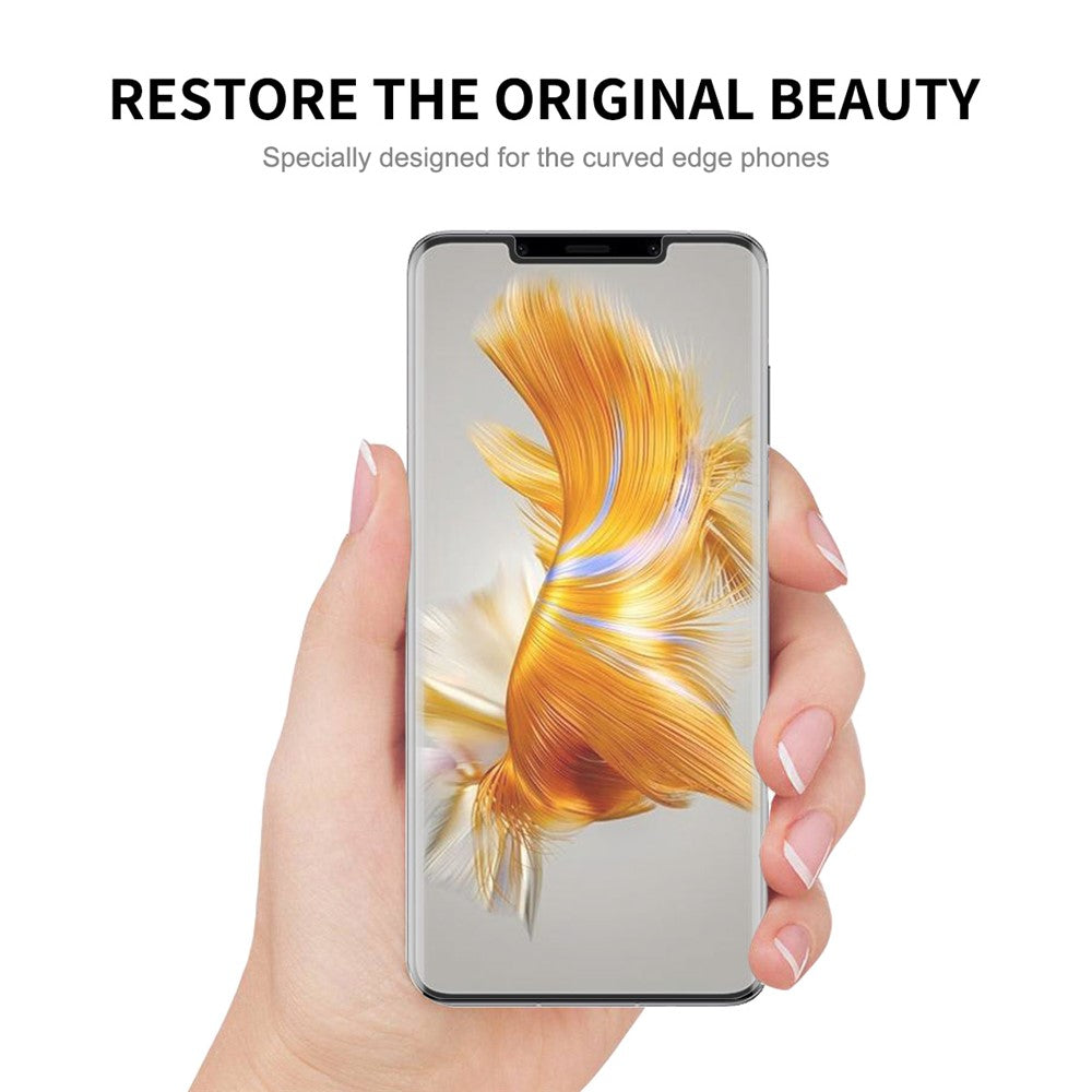 ENKAY HAT PRINCE för Huawei Mate 50 Pro 4G HD 3D-böjd skärmskydd heltäckande känslig pekskärm varmböjande PET-film