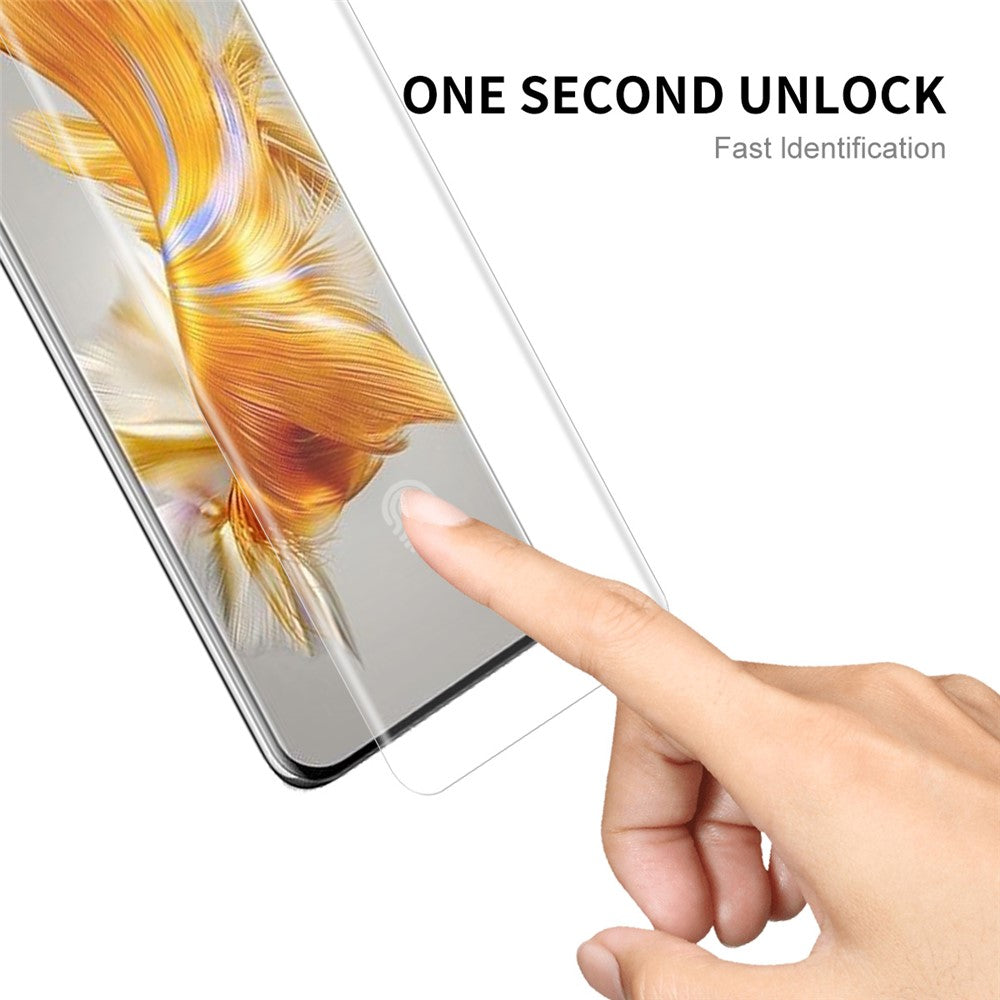 ENKAY HAT PRINCE för Huawei Mate 50 Pro 4G HD 3D-böjd skärmskydd heltäckande känslig pekskärm varmböjande PET-film