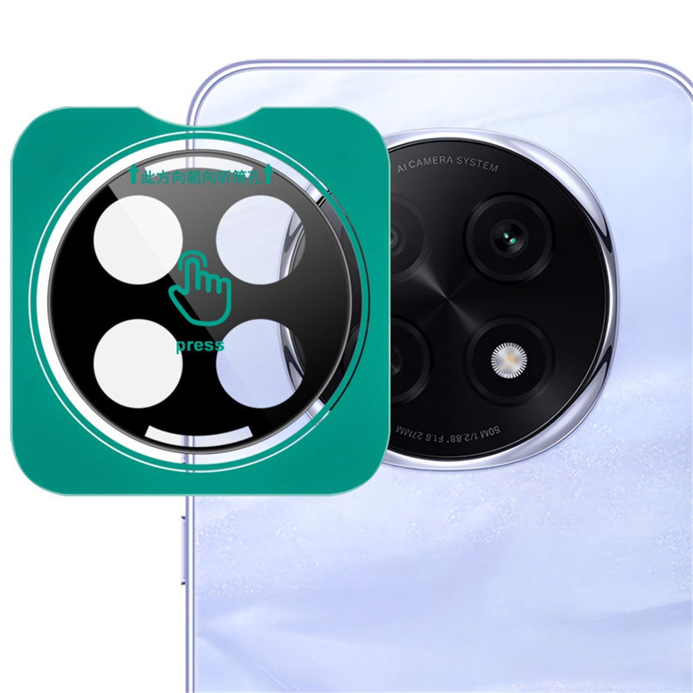IMAK For Oppo F29 Pro 5G (Global) / A5 Pro 5G (China) Tempered Glass Camera Lens Protector with Self Positioning Frame (Black Version)