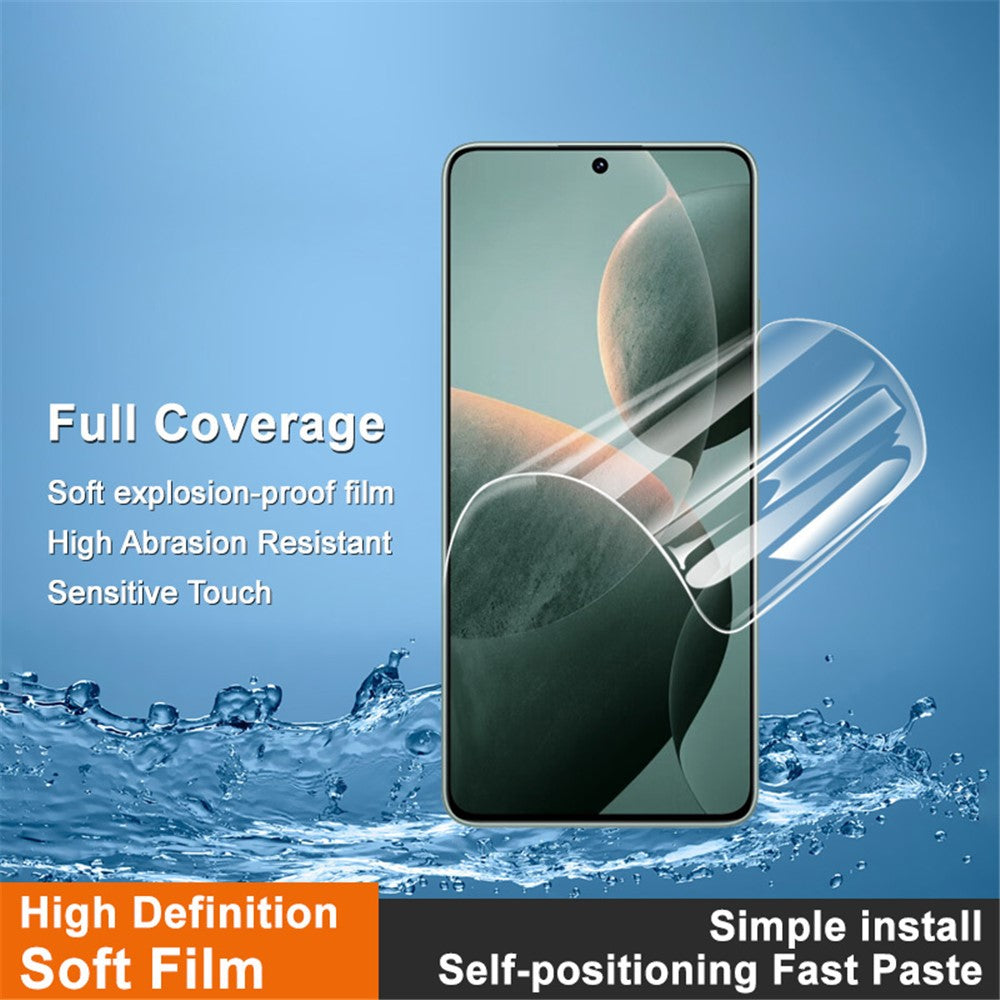 IMAK Hydrogel Film 4:e generationen till Xiaomi Poco X7 Pro 5G / Redmi Turbo 4 5G, heldækkende skærmbeskyttelse, ultraklar blød TPU-film
