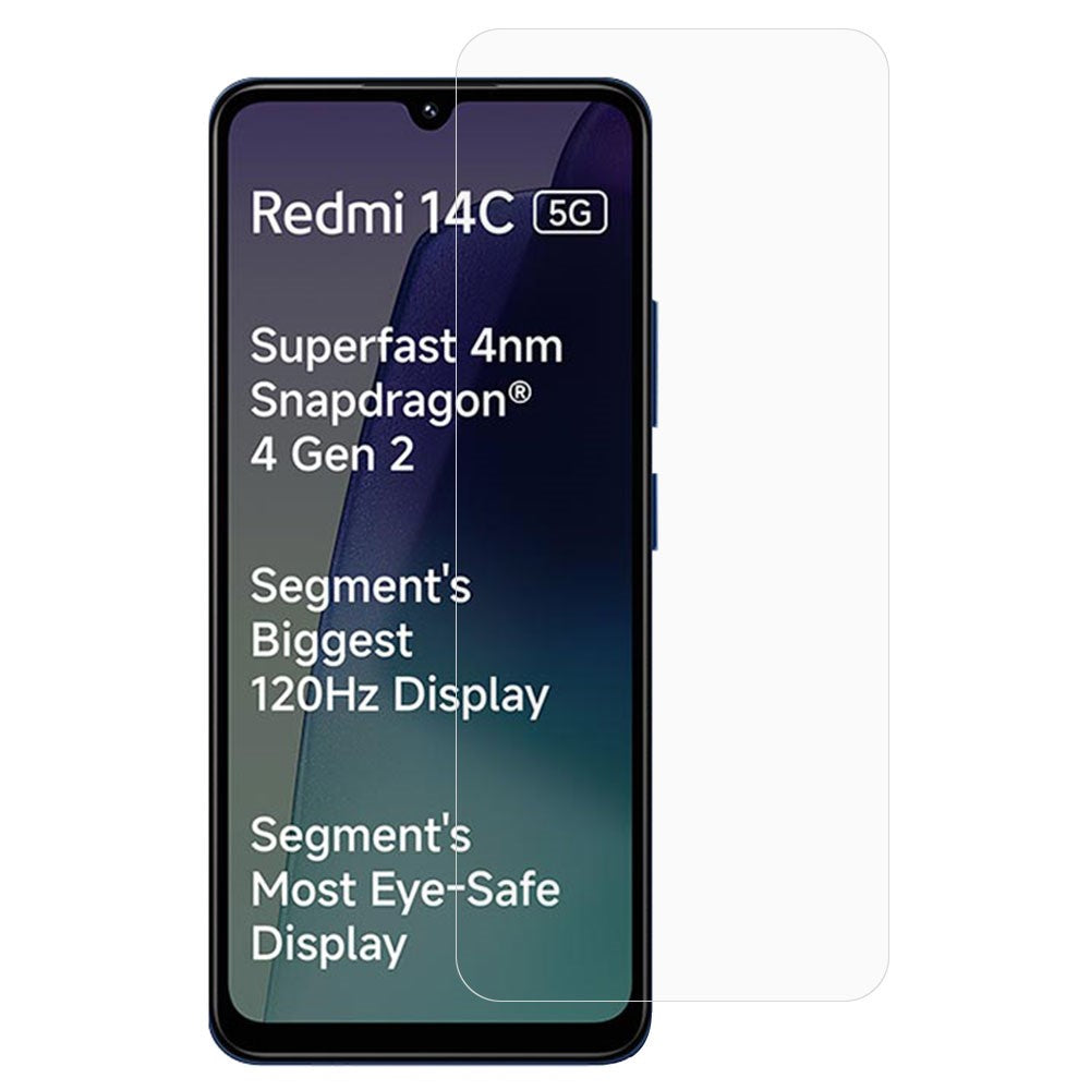 AMORUS For Xiaomi Redmi 17C 4G / 14C 5G Screen Protector 2.5D Arc Edge 9H High Aluminum-Silicon Glass Film