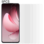 5 st. för Oppo Reno13 F 5G (Reno 13 FS 5G) / 4G skärmskydd 0,3 mm 2,5D härdat glas klar film