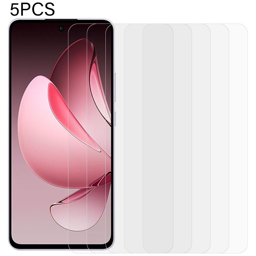 5 st. för Oppo Reno13 F 5G (Reno 13 FS 5G) / 4G skärmskydd 0,3 mm 2,5D härdat glas klar film