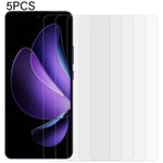 5Pcs For Oppo Reno13 F 5G Screen Protector 0.3mm 2.5D Tempered Glass Clear Film