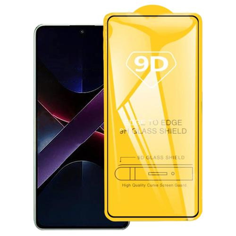 Xiaomi Poco X7 Pro 5G Skärmskydd 9D Sidolim Heltäckande Härdat Glas Film