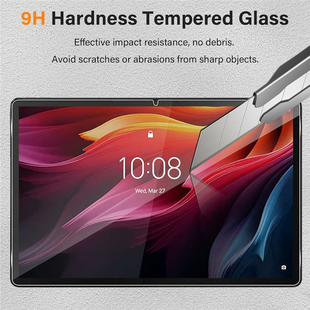 For Lenovo Tab K11 Plus hærdet glas skærmbeskytter 2.5D lige kant skærmfilm