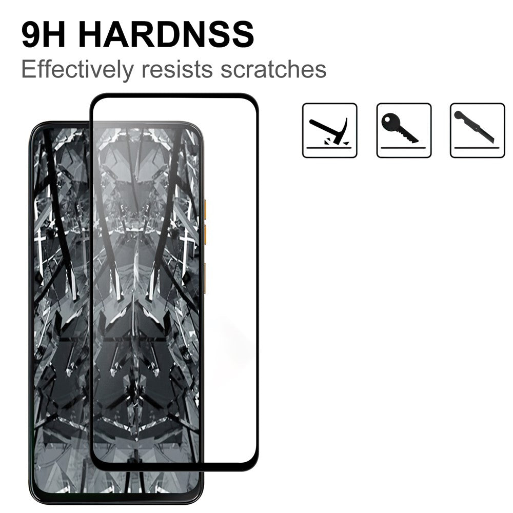For Xiaomi Poco X7 Pro 5G AGC Tempered Glass with Black Edge Full Glue Full Coverage Screen Protector