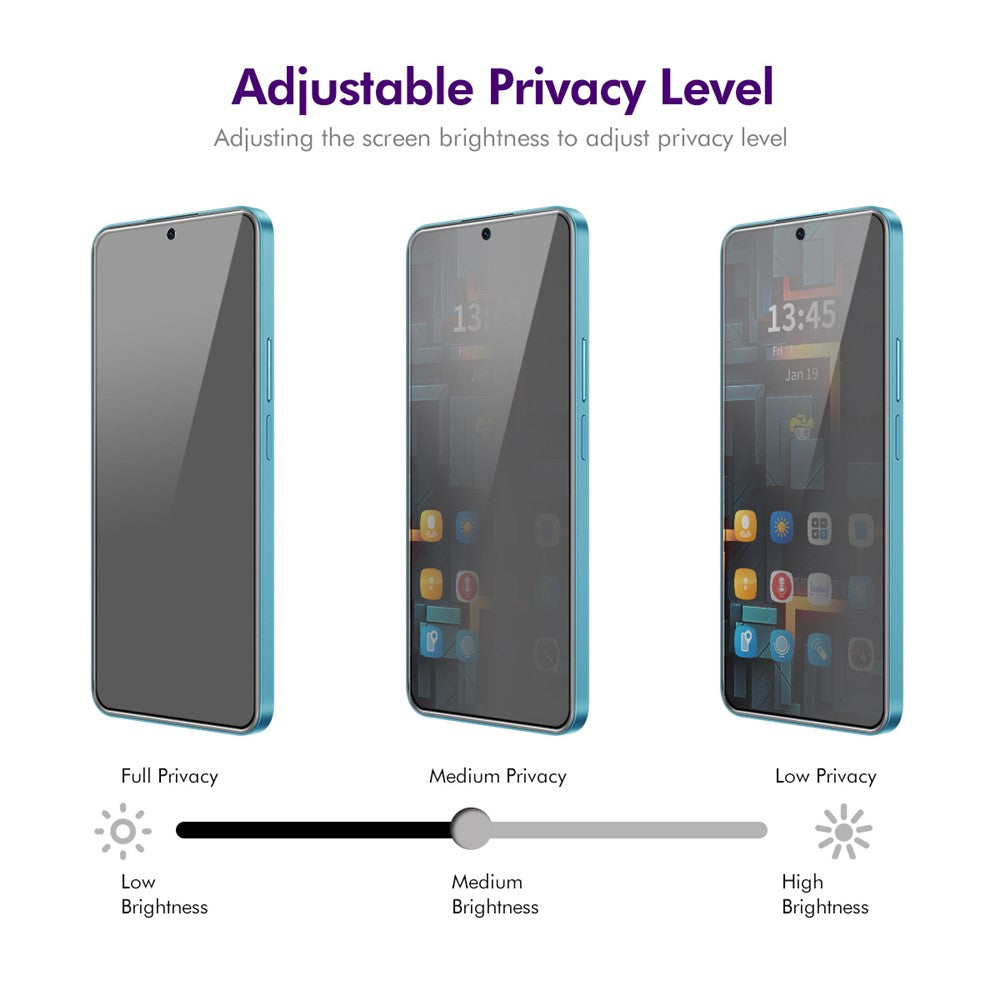 ENKAY HAT PRINCE For Huawei Mate 70 Anti-Spy Film   Silk Printing Tempered Glass Screen Protector with Installation Tool