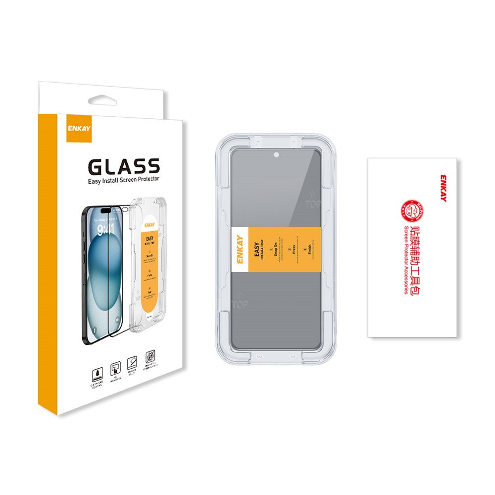 ENKAY HAT PRINCE For Huawei Mate 70 Anti-Spy Film   Silk Printing Tempered Glass Screen Protector with Installation Tool