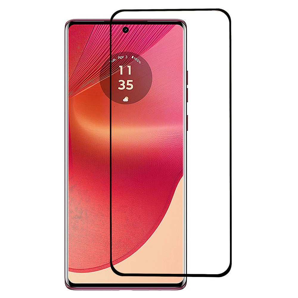 For Motorola Edge 50 Fusion 5G / Edge 50 Pro 5G / G96 5G / Moto G85 5G / S50 Neo 5G Clear Screen Protector Side Glue Curved Edge Tempered Glass Film