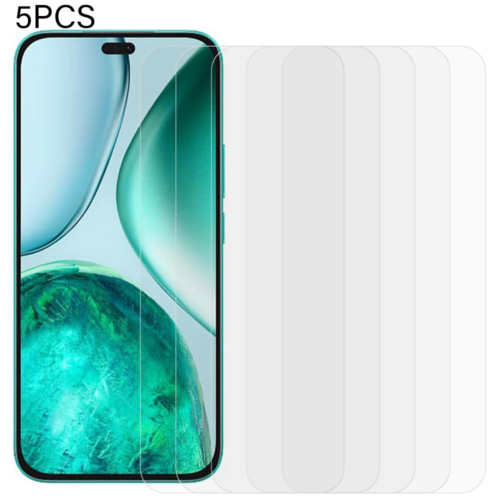 5Pcs For Honor X8c 4G Screen Protector 0.3mm 2.5D Tempered Glass Clear Film