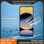 IMAK Hydrogel Film 4th Gen for Xiaomi Redmi Note 14 4G (163.25mm) Full Screen Protector Ultra Clear Soft TPU Film