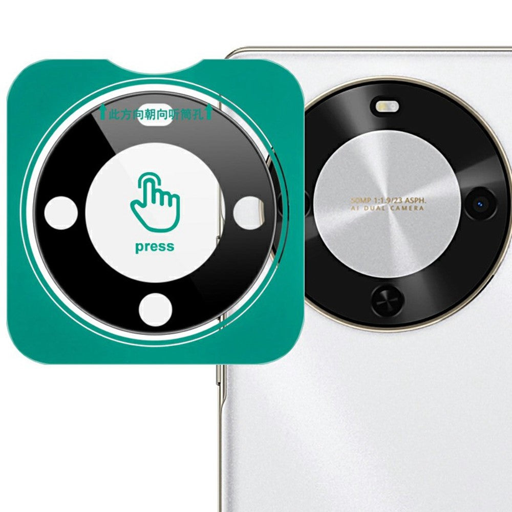 IMAK För Huawei Enjoy 70X Härdat Glas Kameralinsskydd med Självpositionerande Ram (Svart Version)
