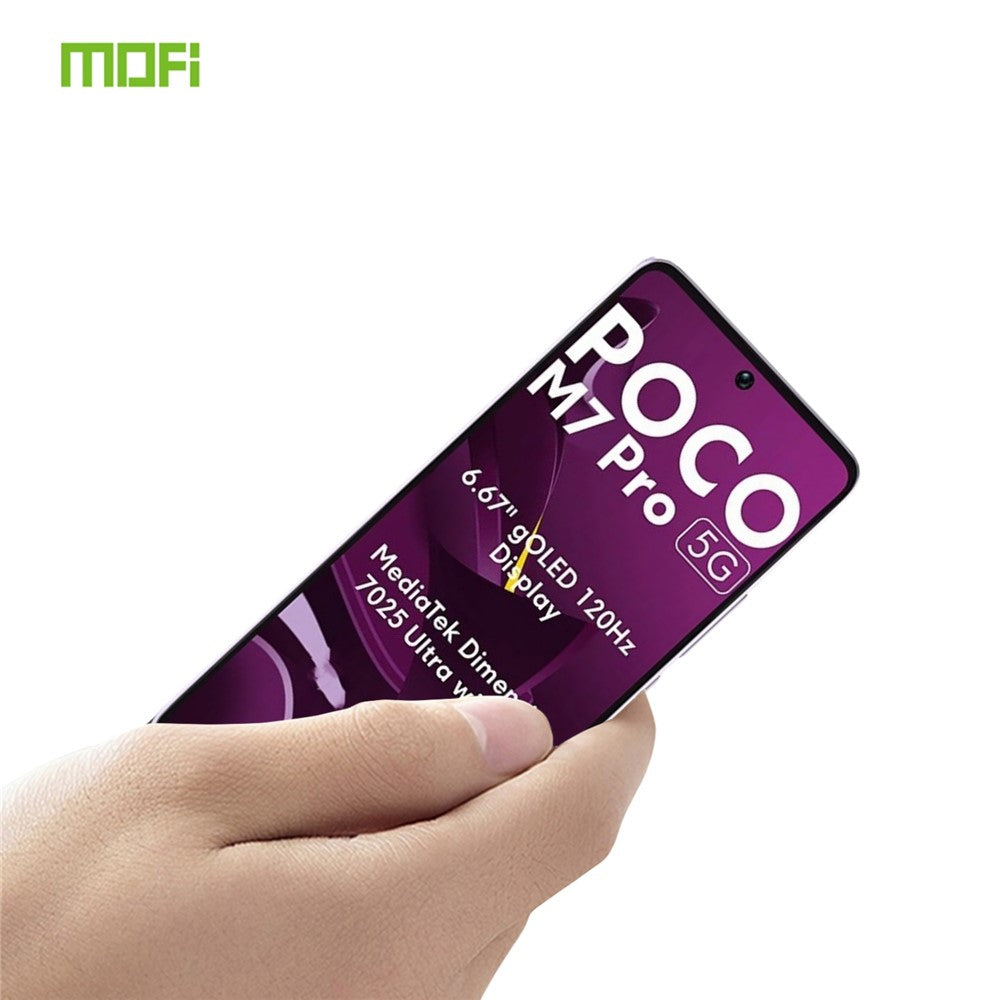 MOFI For Xiaomi Poco M7 Pro 5G Screen Protector  9H Full Glue Full Coverage High Aluminum-Silicon Glass Film