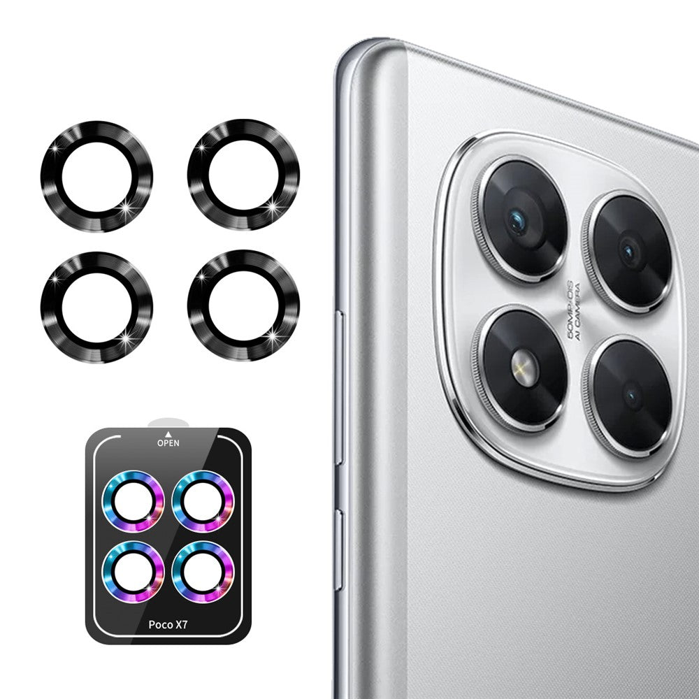 ENKAY HAT PRINCE For Xiaomi Poco X7 5G Camera Lens Protector  Metal Ring Lens Film