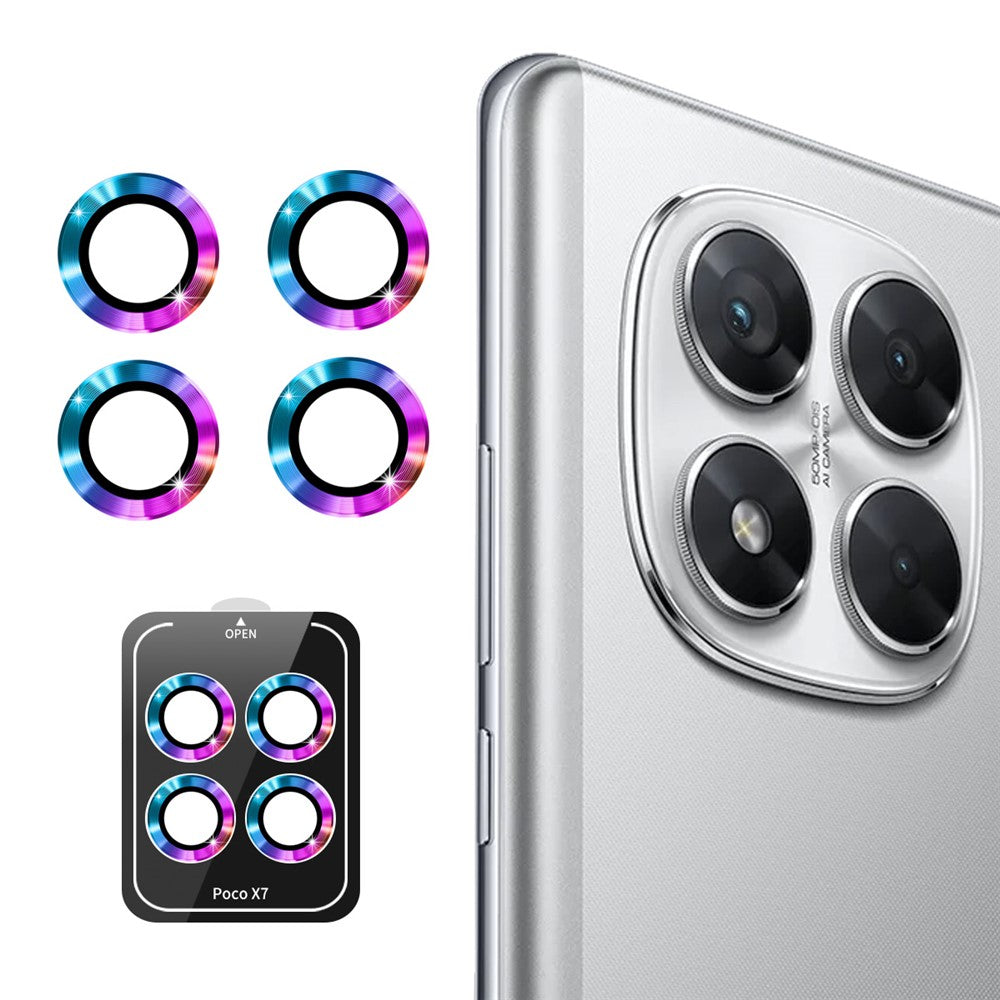 ENKAY HAT PRINCE For Xiaomi Poco X7 5G Camera Lens Protector  Metal Ring Lens Film