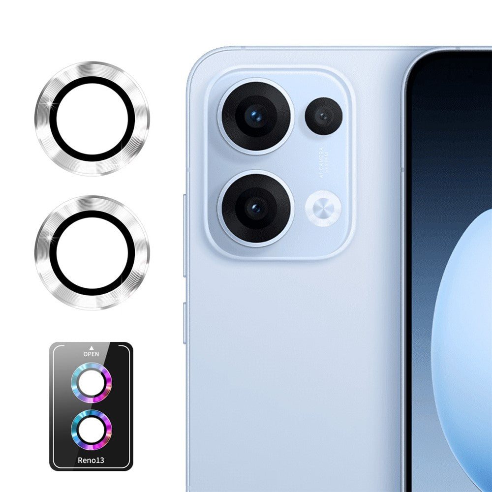 ENKAY HAT PRINCE För Oppo Reno13 5G (Global) Kameralinsskydd Metallring Linsfilm