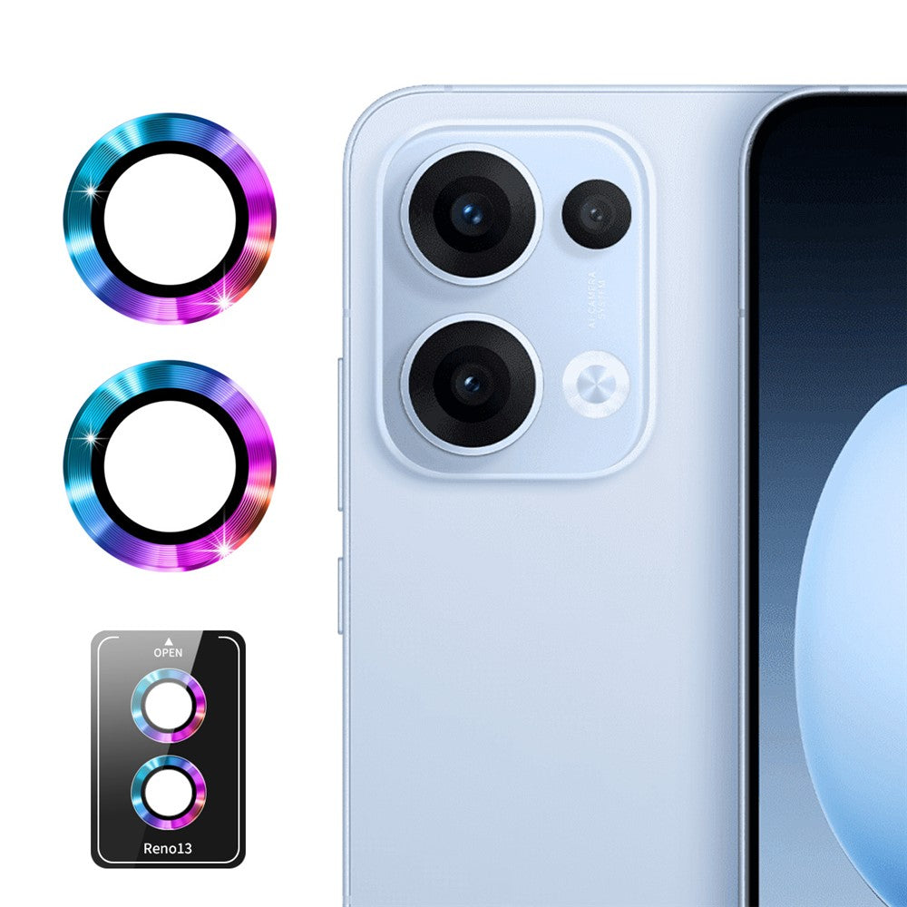 ENKAY HAT PRINCE För Oppo Reno13 5G (Global) Kameralinsskydd Metallring Linsfilm