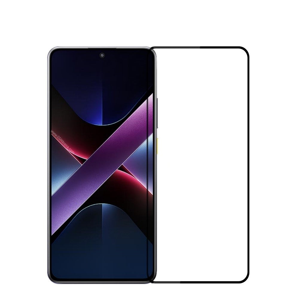 MOFI För Xiaomi Poco X7 Pro 5G Skärmskydd 9H Heltäckande Lim Hög Aluminium-Silikon Glasfilm