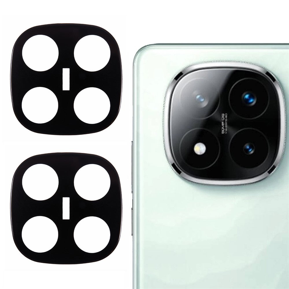 2Pcs For Xiaomi Redmi Note 14 4G (163.25mm) Camera Lens Protector Silk Printing Tempered Glass Rear Lens Film