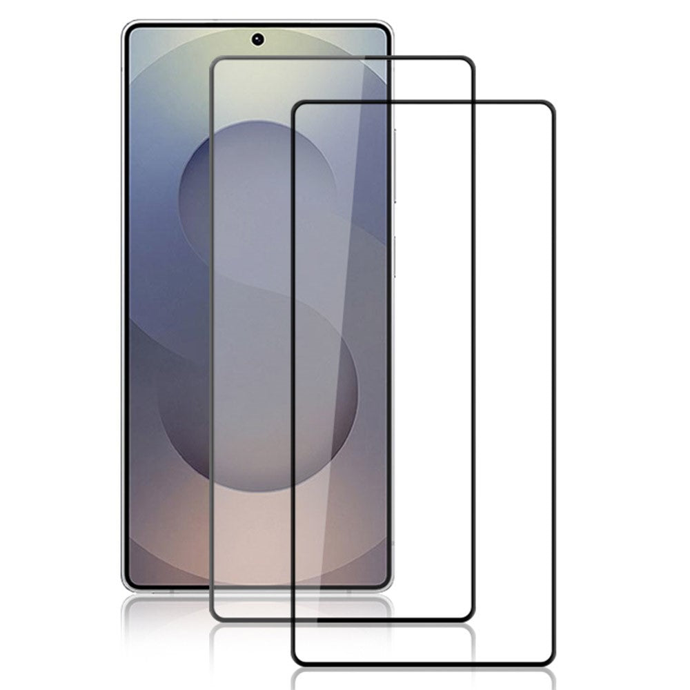 AMORUS 2Pcs For Samsung Galaxy S25 Ultra Screen Protector Shatterproof Silk Printing Tempered Glass Film