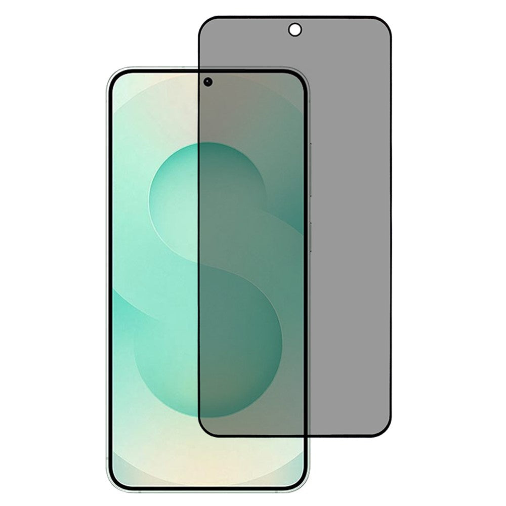 Samsung Galaxy S25 Edge Anti-Peep Heltäckande Skärmskydd Silk Print Härdat Glas Film