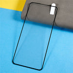 For Oppo Reno8 Lite 5G Silk Printing Anti-explosion Tempered Glass Screen Protector Scratch-resistant Full Glue Full Covering Screen Film