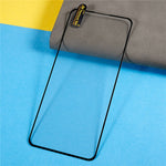 For Oppo Reno8 Lite 5G Silk Printing Anti-explosion Tempered Glass Screen Protector Scratch-resistant Full Glue Full Covering Screen Film