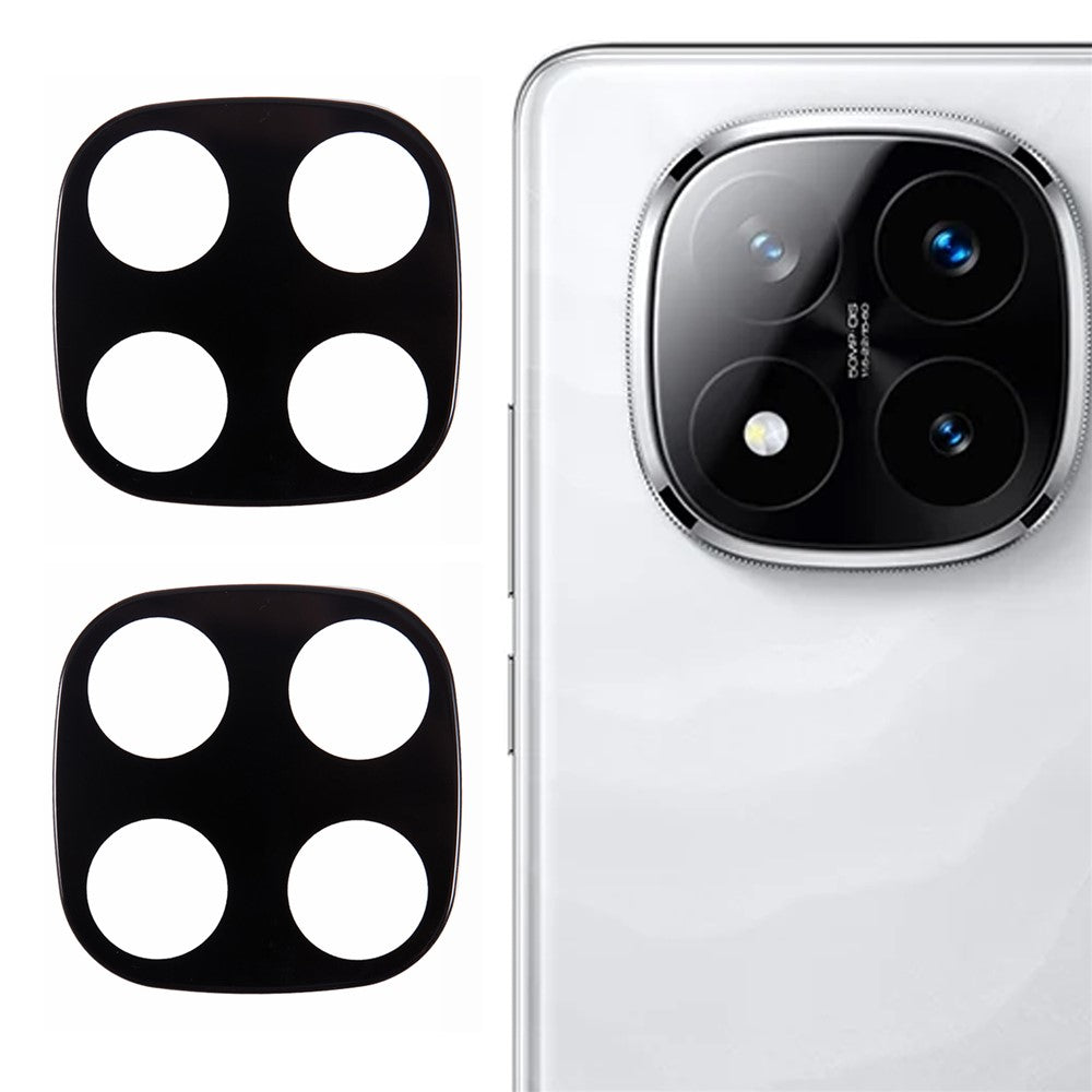 2Pcs For Xiaomi Redmi Note 14 Pro 4G Camera Lens Protector Silk Printing Lens Film 3D Arc Edge