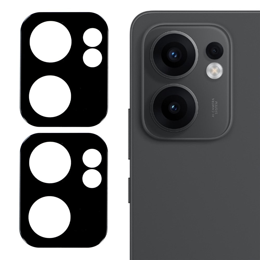 2 st för Oppo Reno13 F 5G (Reno 13 FS 5G) / 4G kameralinsskydd sidentryck linsfilm 3D bågkant