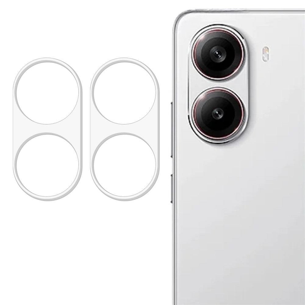 2Pcs For Xiaomi Redmi Turbo 4 5G / Poco X7 Pro 5G Camera Lens Protector 3D Arc Edge Anti-Scratch Tempered Glass Lens Film