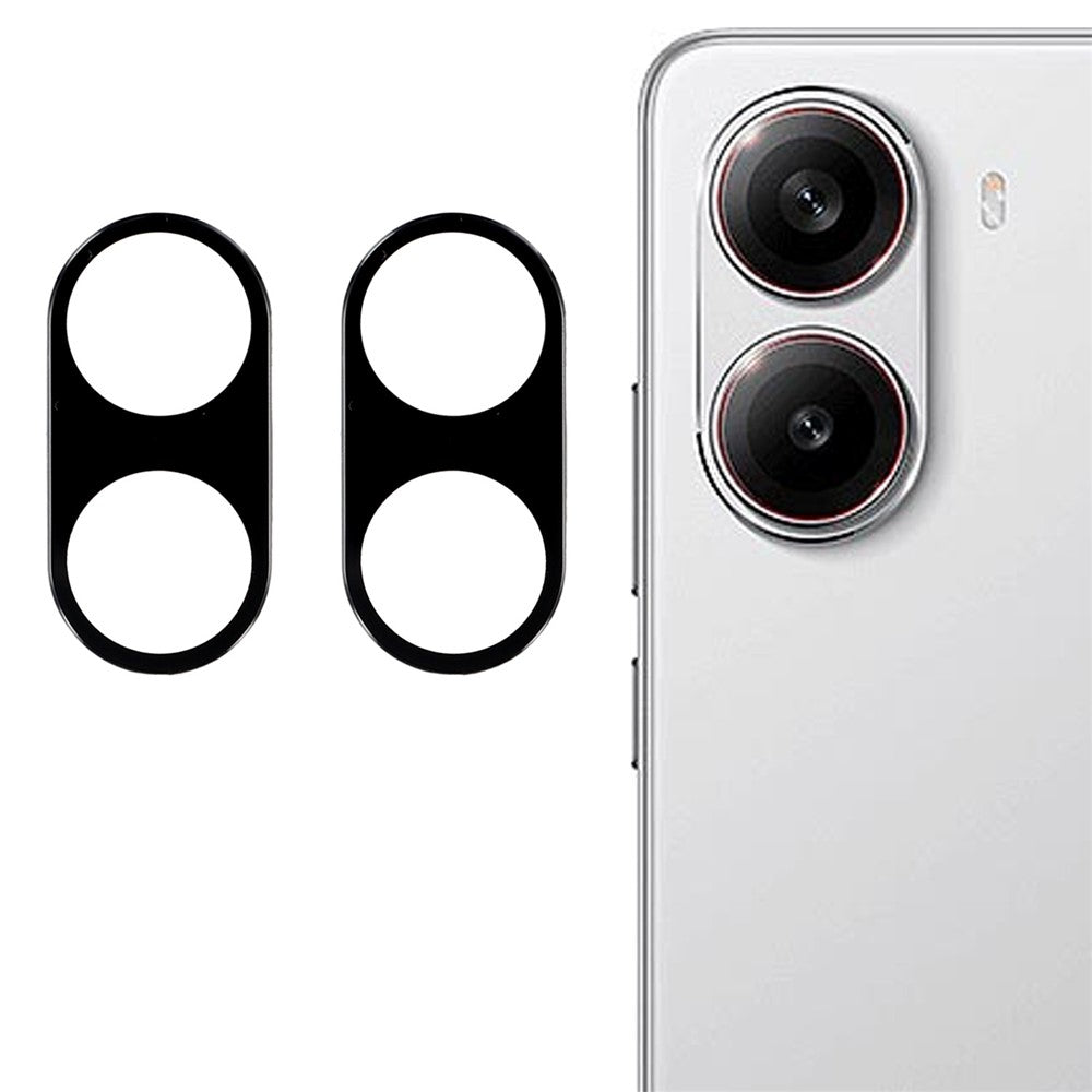 2Pcs For Xiaomi Redmi Turbo 4 5G / Poco X7 Pro 5G Camera Lens Protector Silk Printing Lens Film 3D Arc Edge