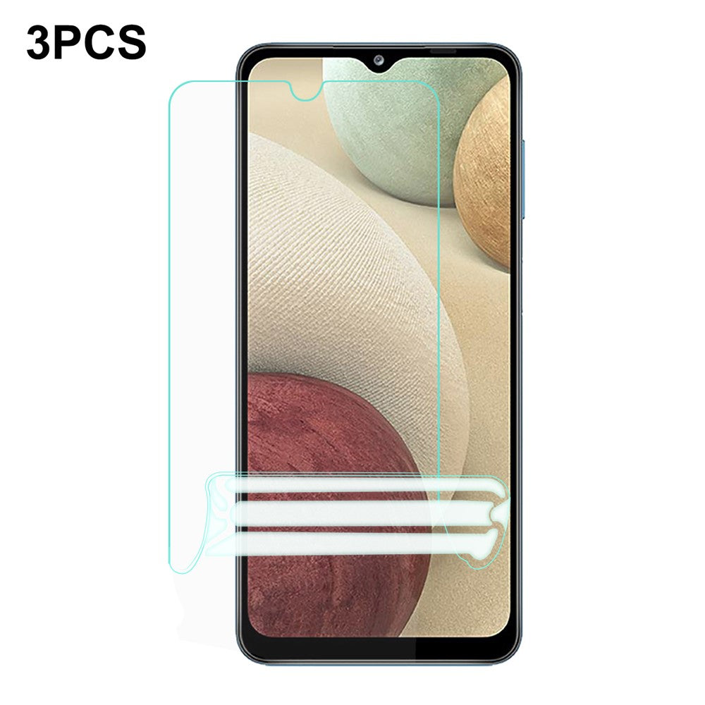 3 stk. skærmbeskytter til Samsung Galaxy A12 / A02s (164,2 mm) / M02s Blød Hydrogel TPU Anti-ridse skærmfilm