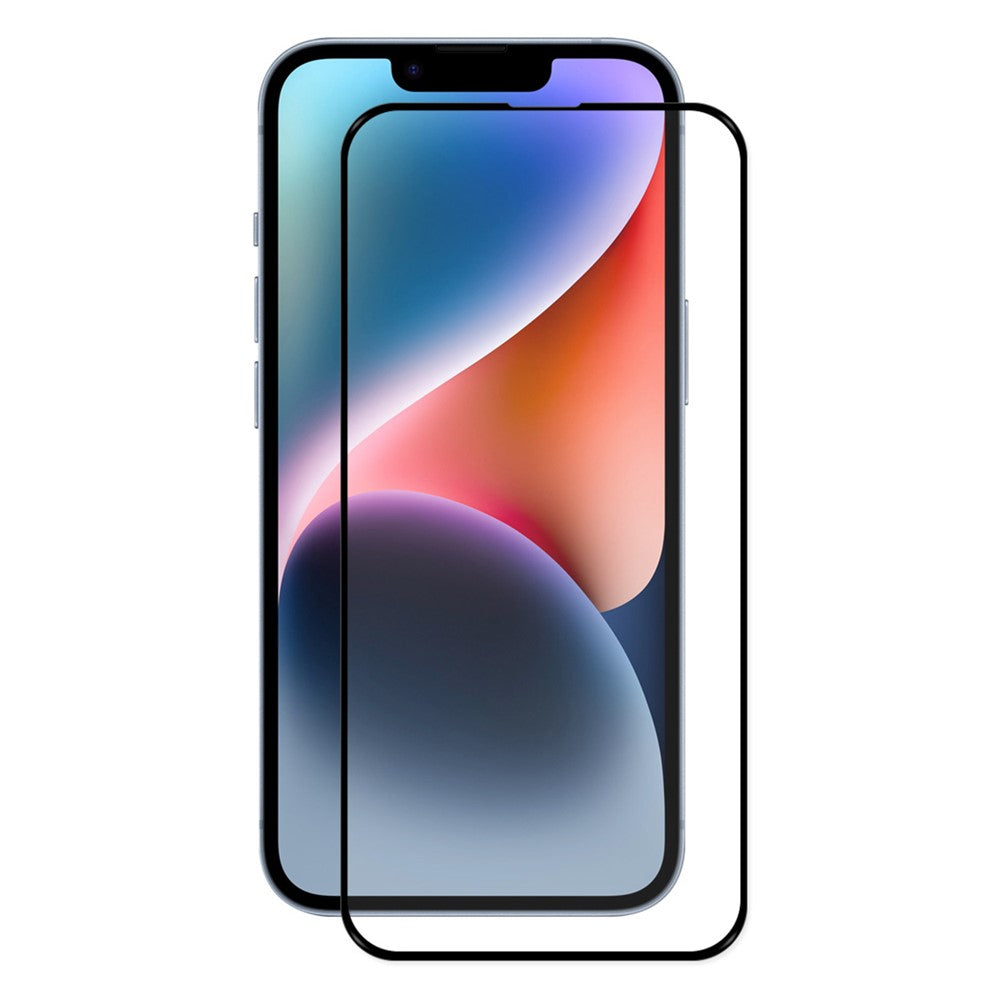 Til iPhone 17e / 16e Skærmbeskytter Silketryk Fuld Lim Hærdet Glas Skærmfilm
