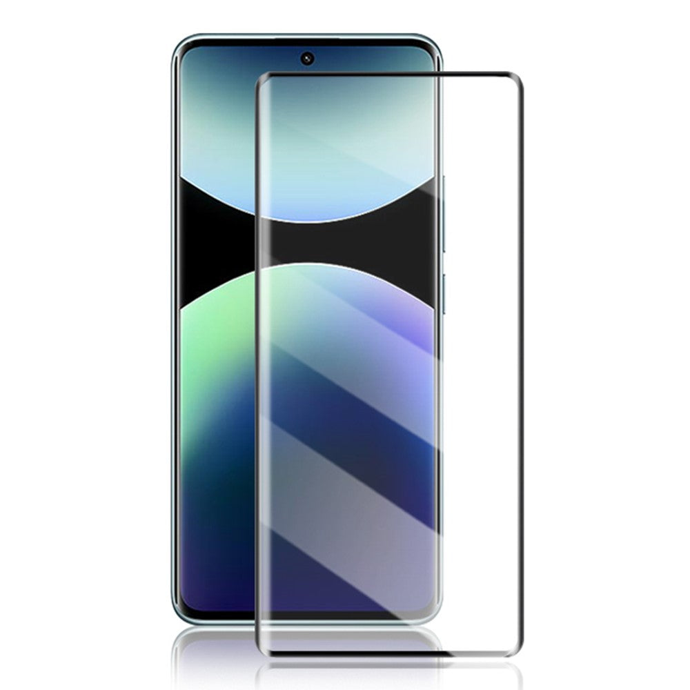 AMORUS För Xiaomi Redmi Note 14 Pro 5G / Note 14 Pro+ 5G Skärmskydd 3D Böjd Härdat Glasfilm