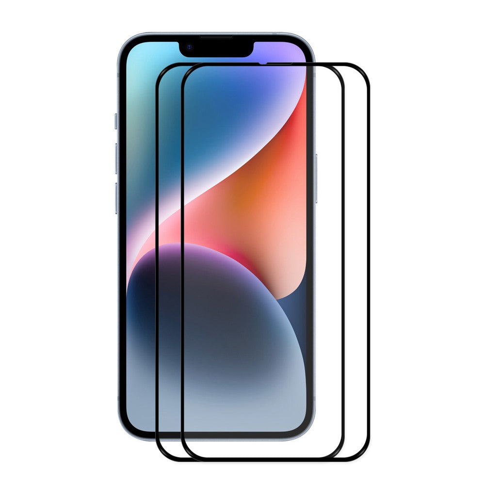 ENKAY HAT PRINCE For iPhone 17th / 16th 2Pcs Screen Protector 9H Silk Printing 0.26mm Tempered Glass