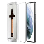Til Samsung Galaxy S21+ 5G Hærdet Glas HD Klar Skærmbeskytter med Automatisk Støvfjernelsesværktøj