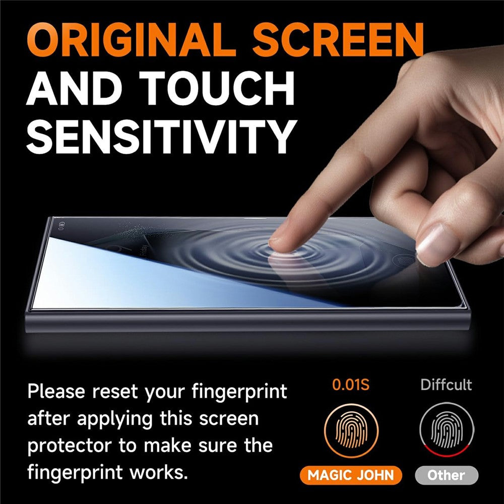 For Samsung Galaxy S21 4G / 5G Anti Spy Tempered Glass Screen Protector with Automatic Dust Removal Tool