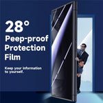 For Samsung Galaxy S21 4G / 5G Anti Spy Tempered Glass Screen Protector with Automatic Dust Removal Tool