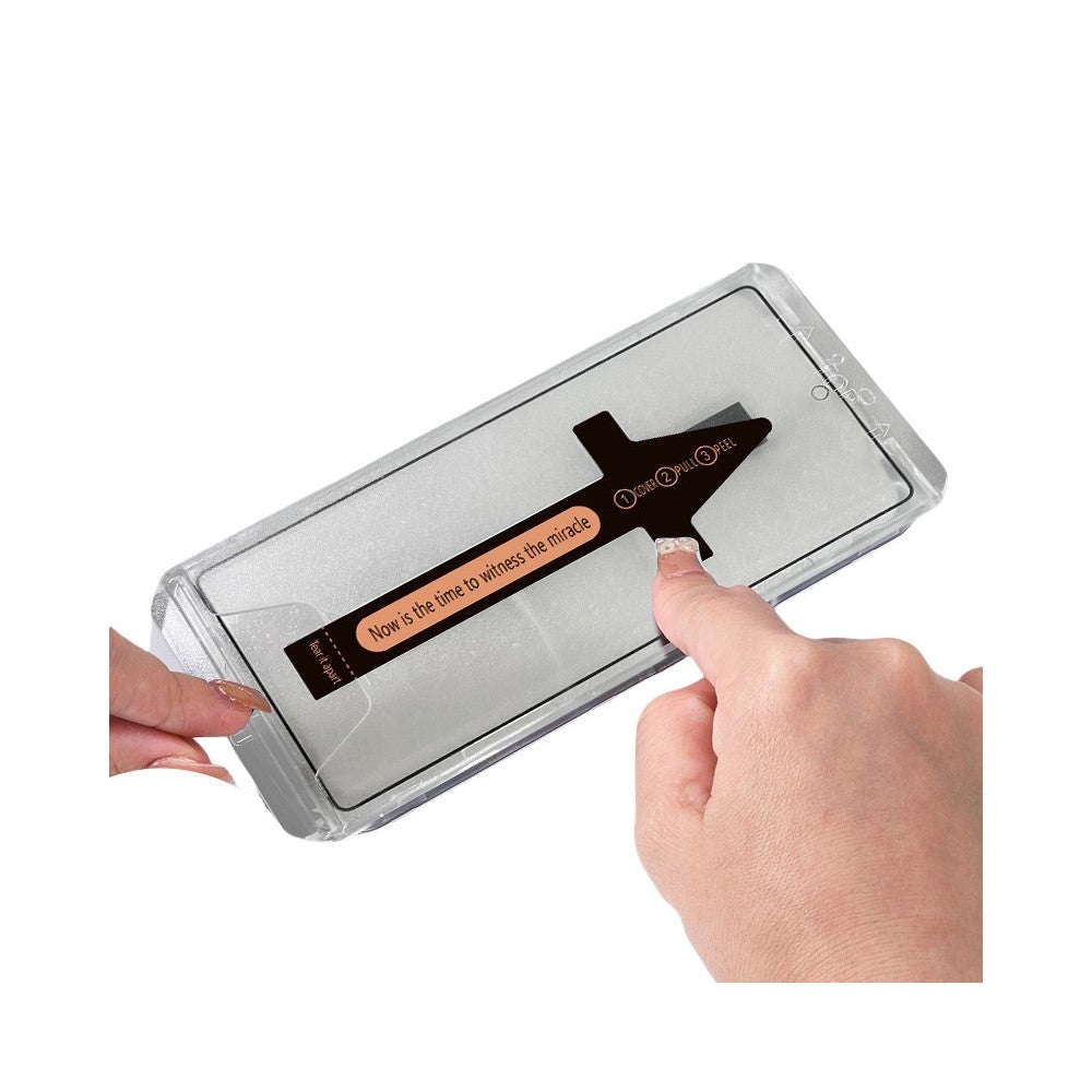 For Samsung Galaxy S21 4G / 5G Anti Spy Tempered Glass Screen Protector with Automatic Dust Removal Tool