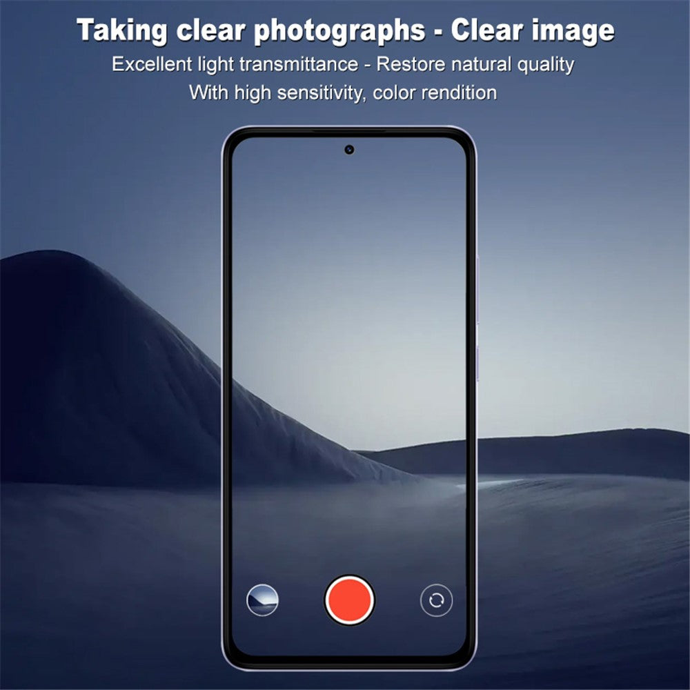 IMAK For Xiaomi Redmi Note 14 4G (163.25mm) Tempered Glass Camera Lens Protector + Acrylic Lens Cap