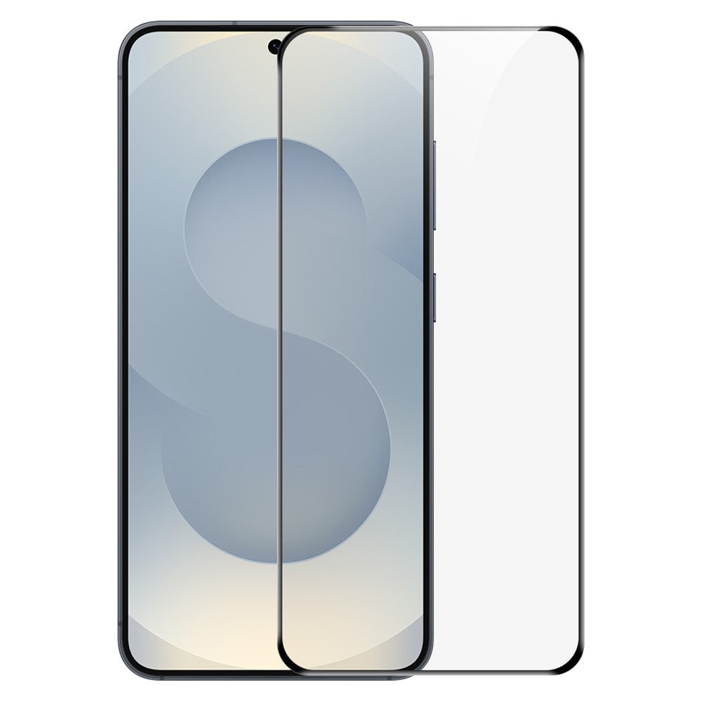 RURIHAI För Samsung Galaxy S25 Edge Helklistrande Skärmskydd Hög Aluminium Silikon Glasfilm, Ultraljuds Fingeravtryckslåsning