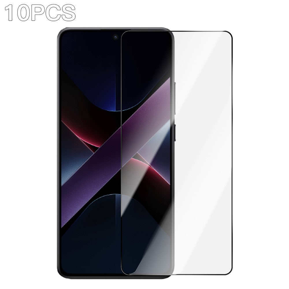 RURIHAI 10Pcs For Xiaomi Poco X7 Pro 5G High Aluminium-Silicon Glass Film 0.26mm 2.5D Screen Protector