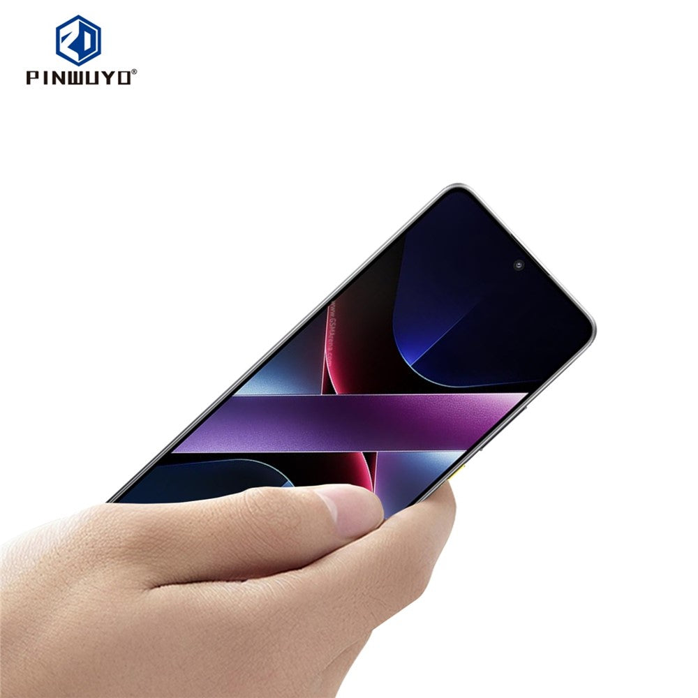PINWUYO För Xiaomi Poco X7 Pro 5G Härdat Glas Film JK Series-2 9H Helskärmsskydd