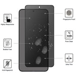 Til Samsung Galaxy S25 Edge hærdet glasfilm 2.5D Arc kant Anti-Spy (oplåsning med fingeraftryk)