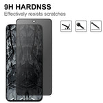 Til Samsung Galaxy S25 Edge hærdet glasfilm 2.5D Arc kant Anti-Spy (oplåsning med fingeraftryk)