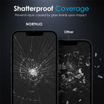 NORTHJO A+ For iPhone 17e / 16e HD Screen Protector 2.5D Arc 28 Degree Anti-Spy 0.3mm Tempered Glass Film