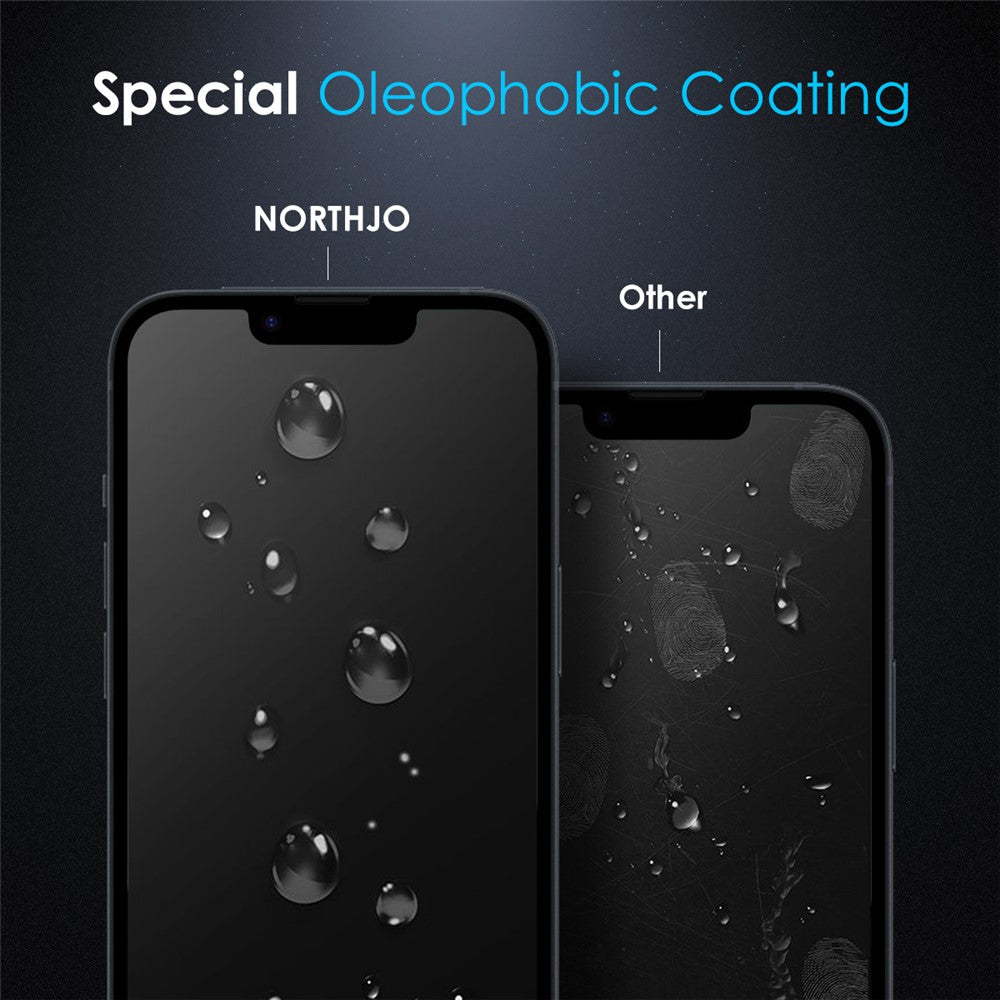 NORTHJO A++ For iPhone 17e / 16e Privacy Screen Protector Anti-Spy High Aluminum-Silicon Glass 0.3mm Film