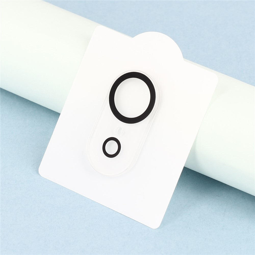 For iPhone 17e / 16e Camera Lens Protector with Black Circle Design Tempered Glass Lens Film